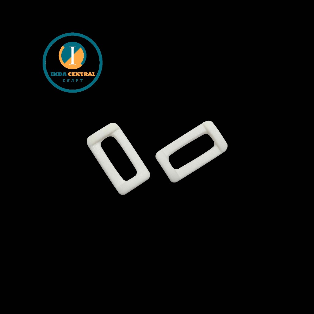 RING KOTAK TAS UKURAN 1.5 CM BAHAN PLASTIK PUTIH ECER SATUAN