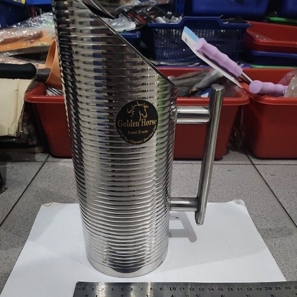 ribbed jug coffee jug milk jug stainless golden horse water jug teko stainless