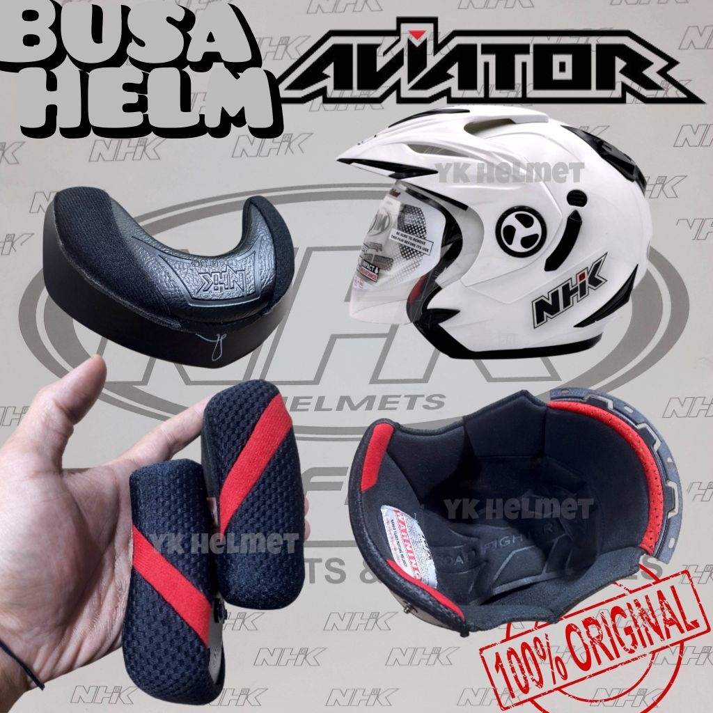 Busa helm nhk pullset NHK Aviator - busa pipi - busa leaher BUSA HELM NHK AVIATOR DOBLE VISOR