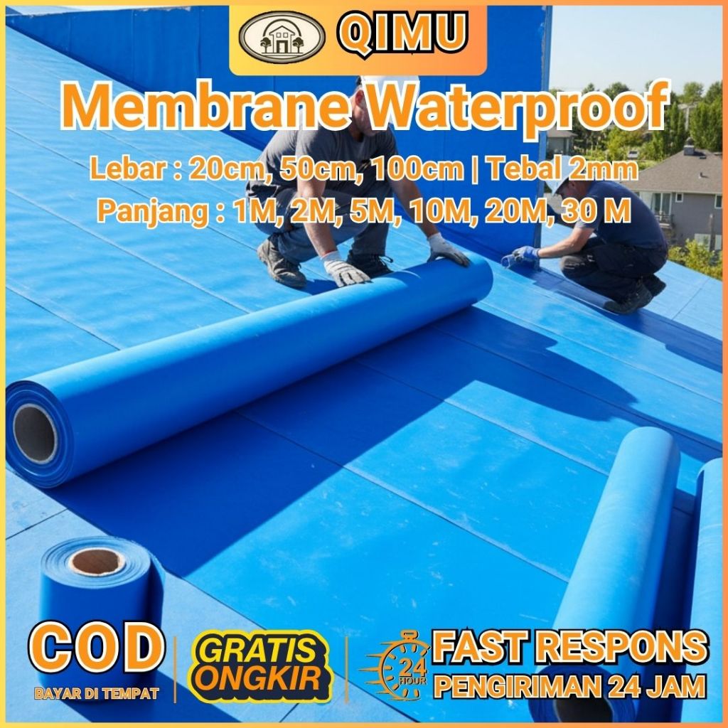 Waterproofing Tape 30 Meter Membrane Waterproof Lakban Rubber Pelapis Atap Stiker Genteng Anti Panas