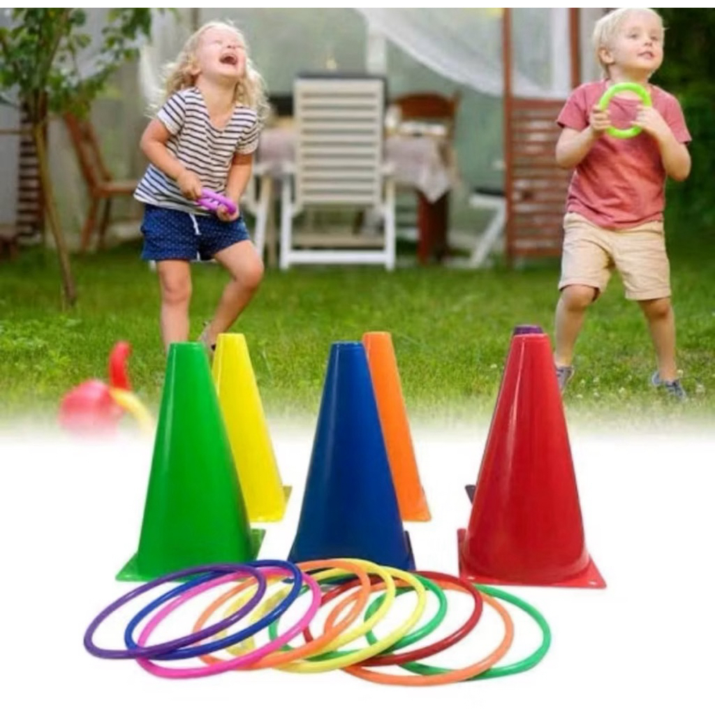 Mainan Lempar Cincin Kerucut Mainan Edukasi Anak