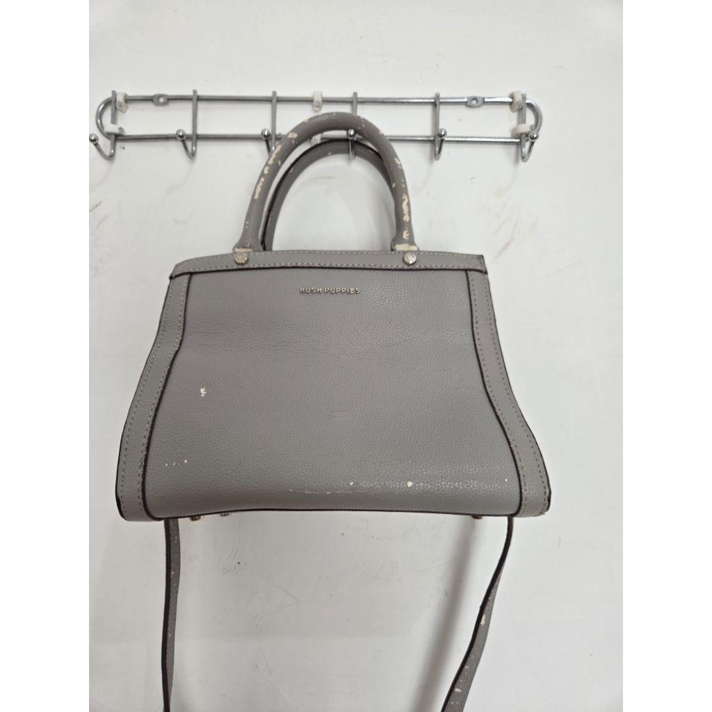 Tas Hush Puppies Abu Muda Grey Hand Sling Bag Cewek Wanita