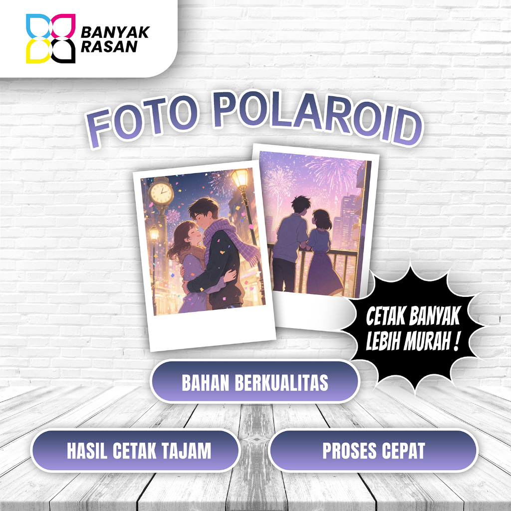 Cetak Foto Polaroid 2R 3R 4R 6R 8R | Cetak Banyak Lebih Murah | FOTO POLAROID