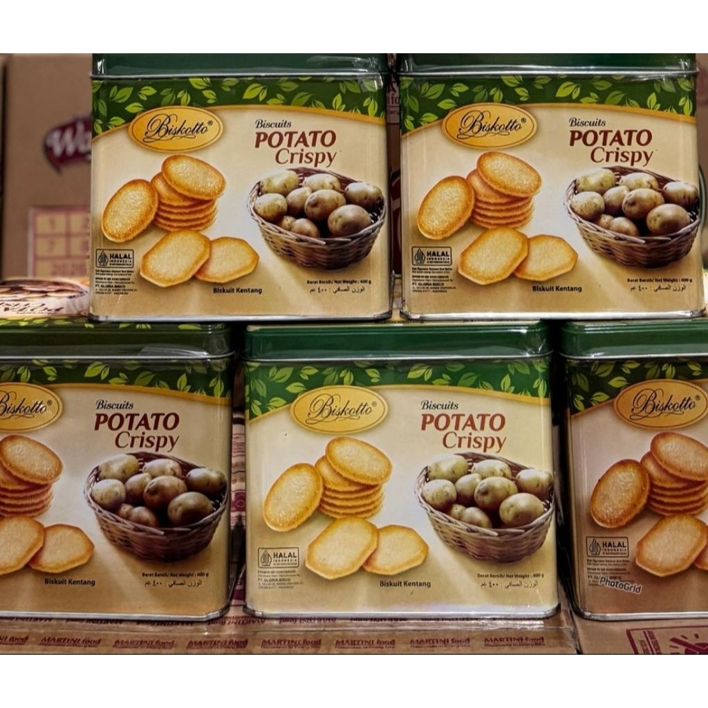 BISKOTTO POTATO CRISPY KALENG
