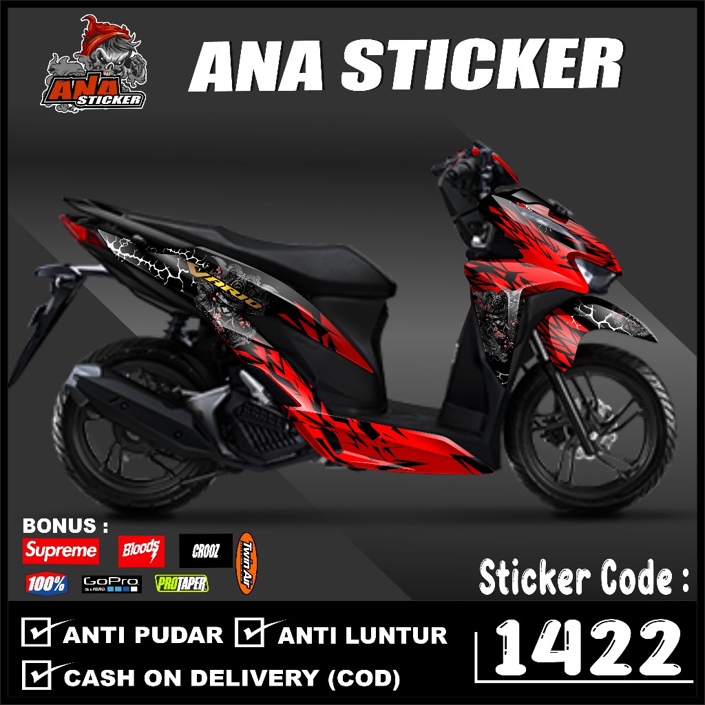1422 Dekal full body Vario 125/150 New Decal Vario New 125 Full Body