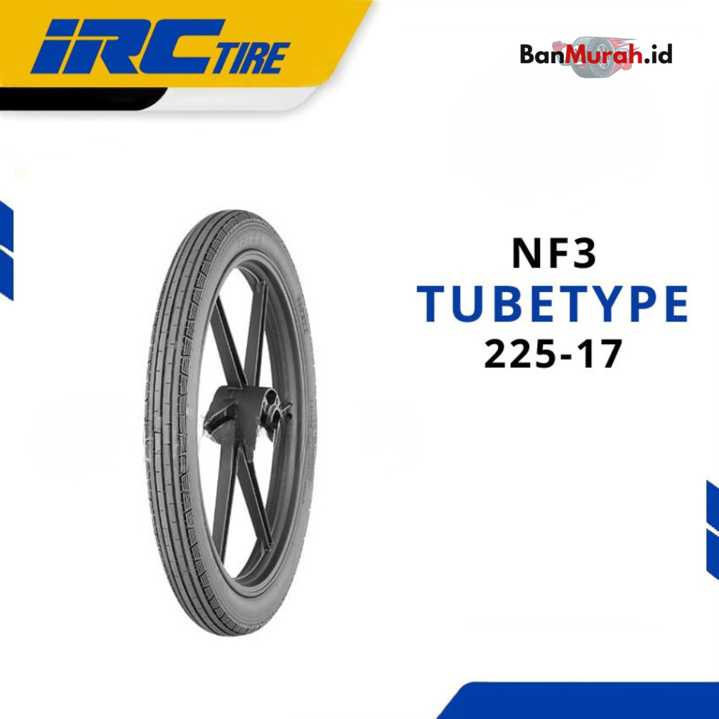 BAN LUAR SEPEDA MOTOR IRC NF3 UKURAN 225-17 RING 17 TUBETYPE