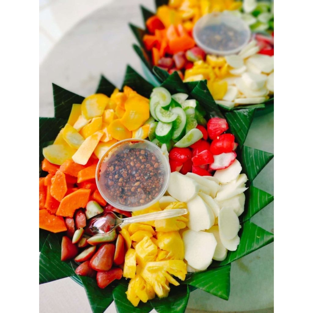 rujak buah tampah rujak manis