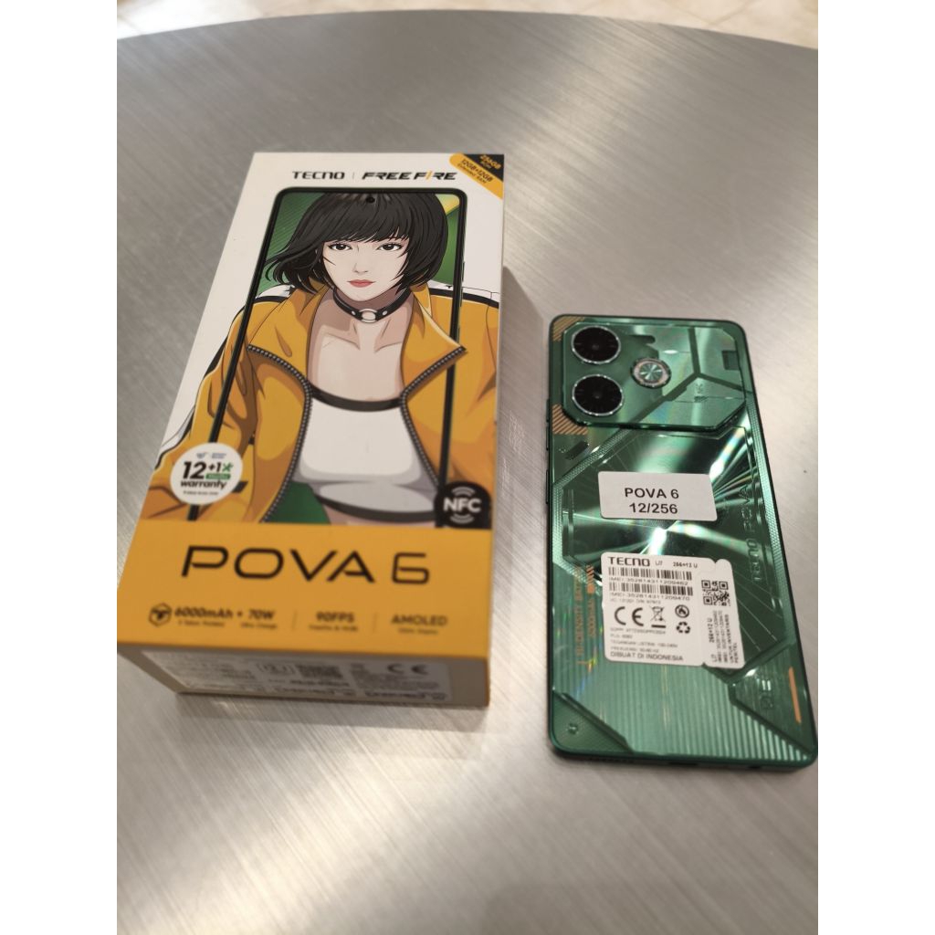 TECNO POVA 6 UNIT SECOND ORIGINAL BERGARANSI RESMI INDONESIA