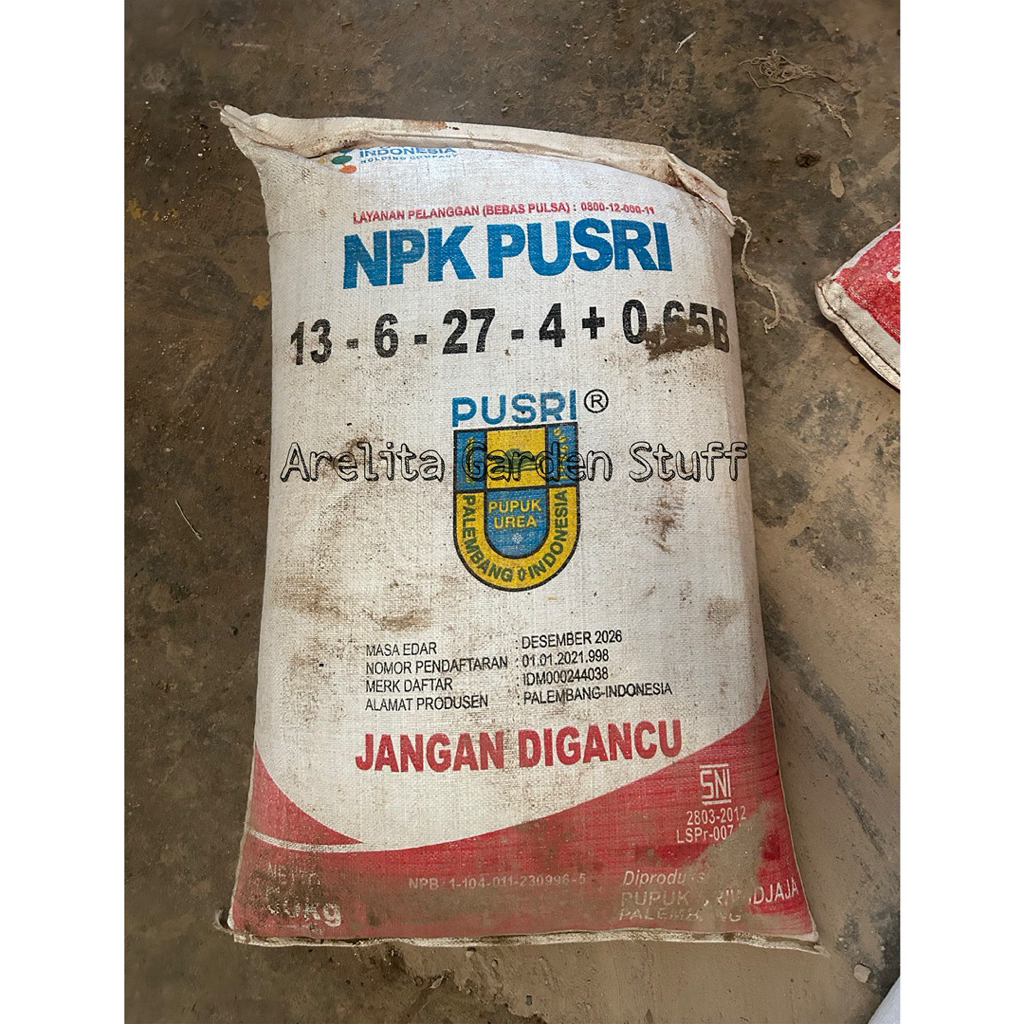NPK 13-6-27-4 Pusri kemasan 50kg