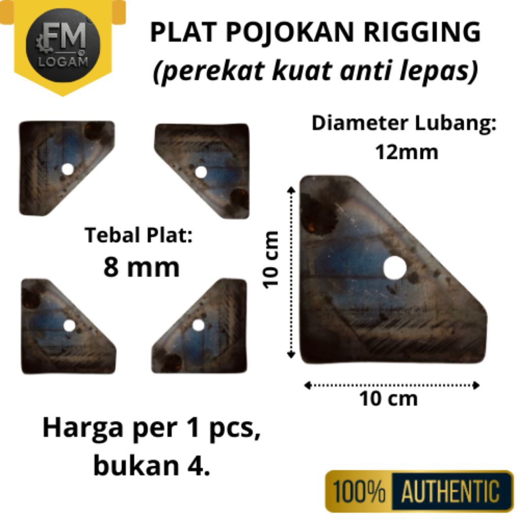 Plat Besi Pojokan Panggung Rigging | Tebal 8mm