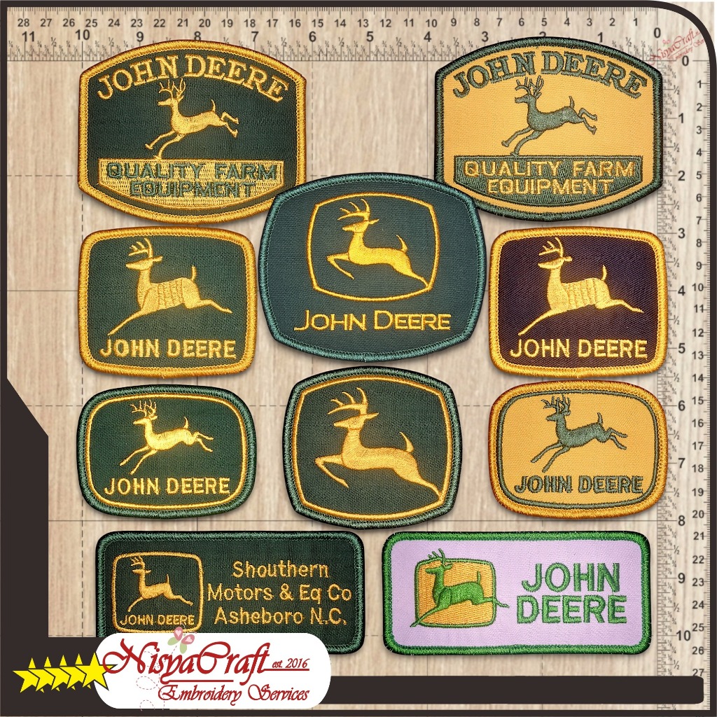 NCEP0201-0014 John Deere Tractors  Quality Farm Equipment Embroidered Vintage  Style Retro Logo | CA
