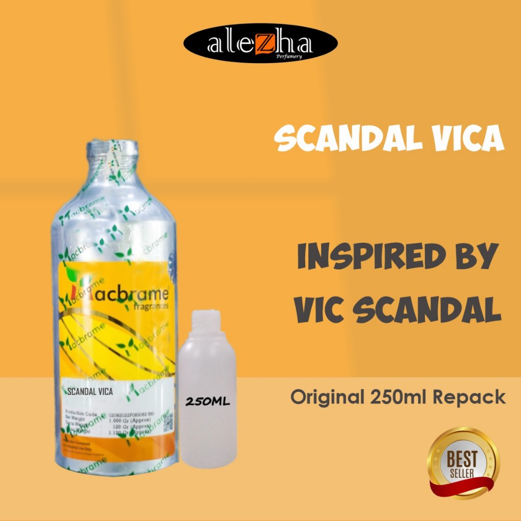 BIBIT PARFUM MURNI SCANDAL VICA | (MACBRAME) 250ML REPACK
