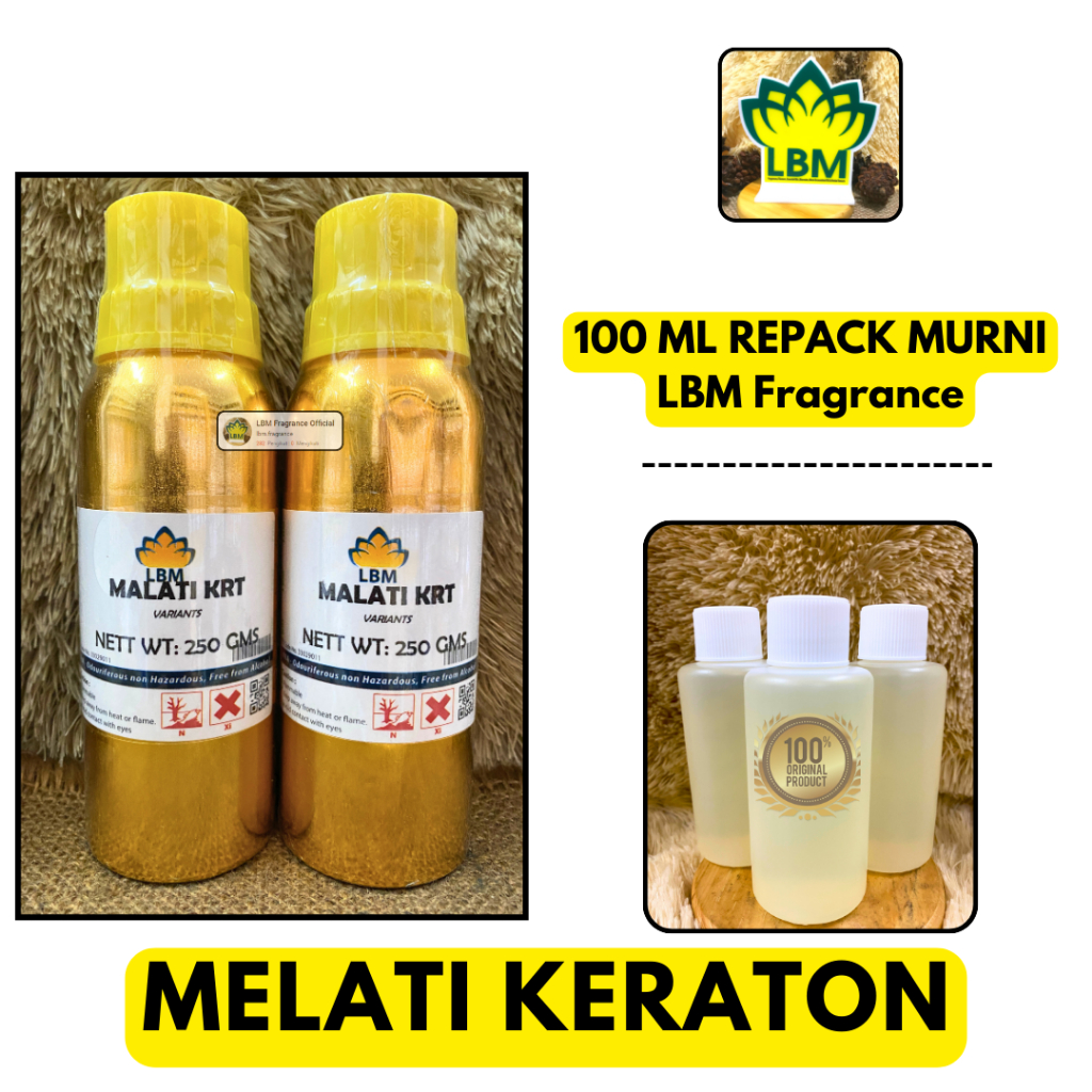 Bibit Parfum MELATI KERATON ( 100 ML MURNI ) LBM  / Bibit Parfum Melati Keraton 250 ml Selection SN 