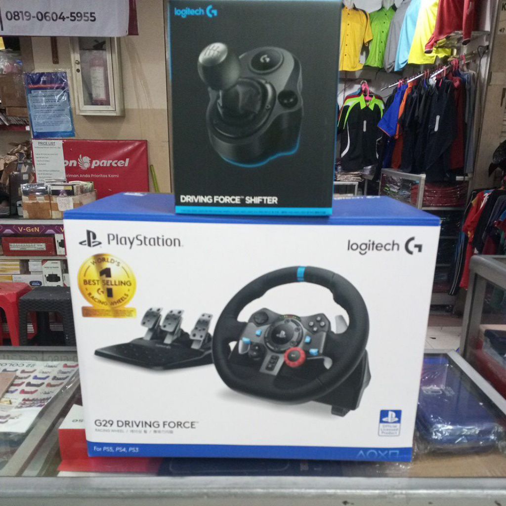 STIR MOBIL LOGITECH G29+SHIFTER Driving Force Racing WHEEL STIR MOBIL PS3 PS4 PS5