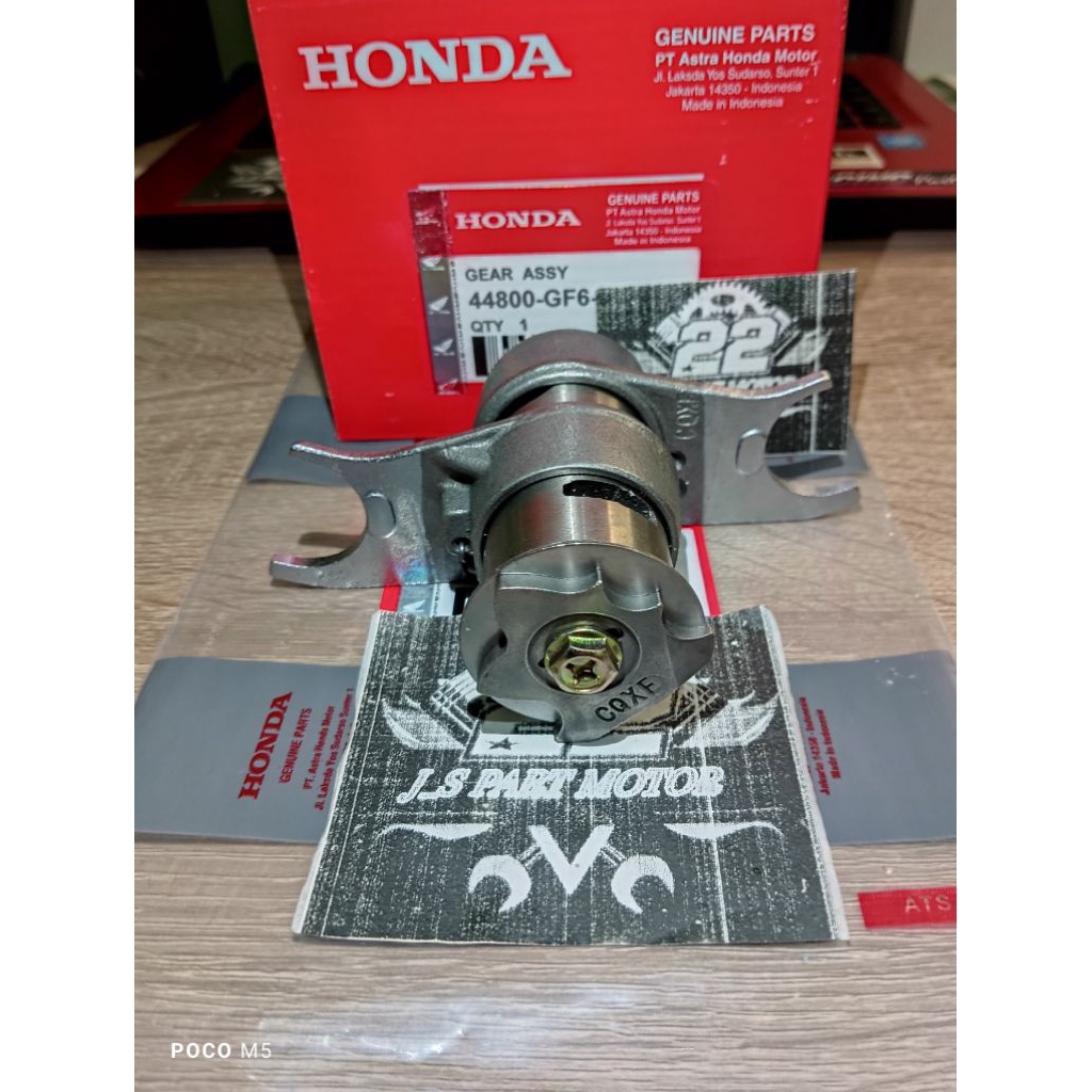 Drum shaft assy GF6 garpu overan Capit udang Honda Win Win 100 Kualitas original