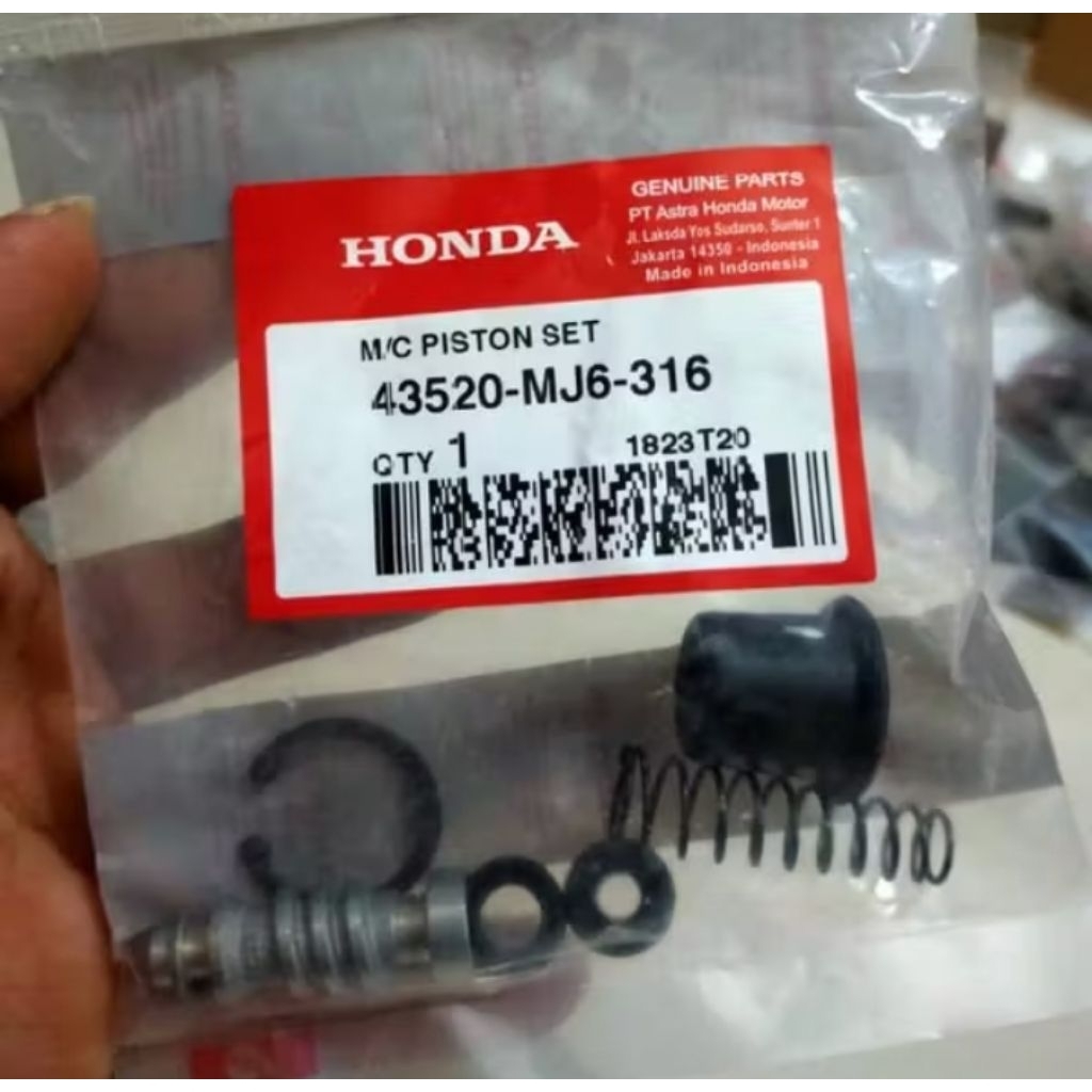 43520-MJ6-316 HGP AHM 100%  KARET MASTER REM BELAKANG SIL BRAKE ALL SPORT CUB SUPRA CBR CB TIGER 435