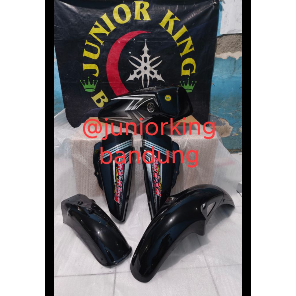 Body set rx king 2004 hitam tangki Spakbor box aki ori original