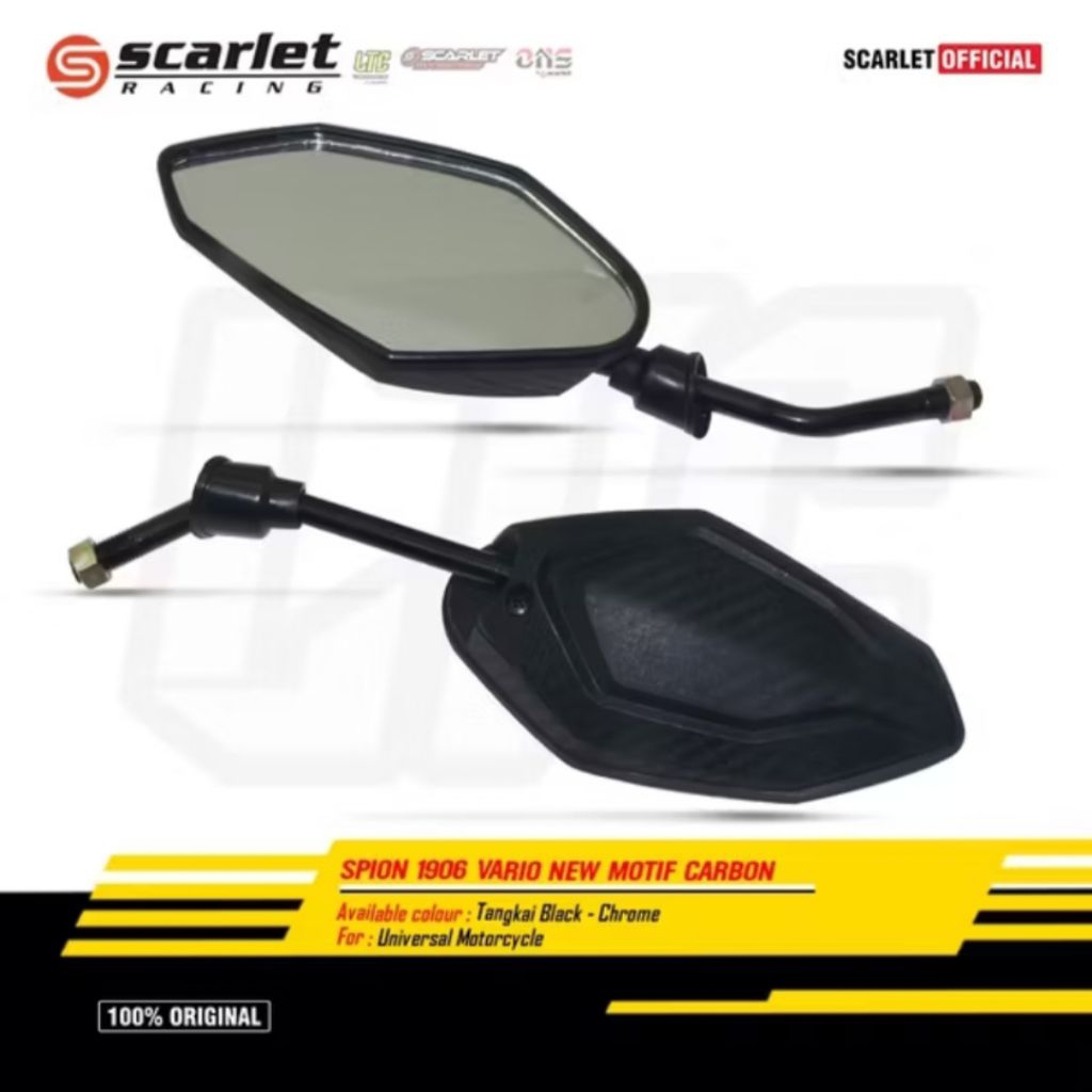 Spion Carbon LTC Scarlet Spion Honda Vario 150 125 Beat FI Beat Carbu Spacy Scoopy Spion Supra Spion