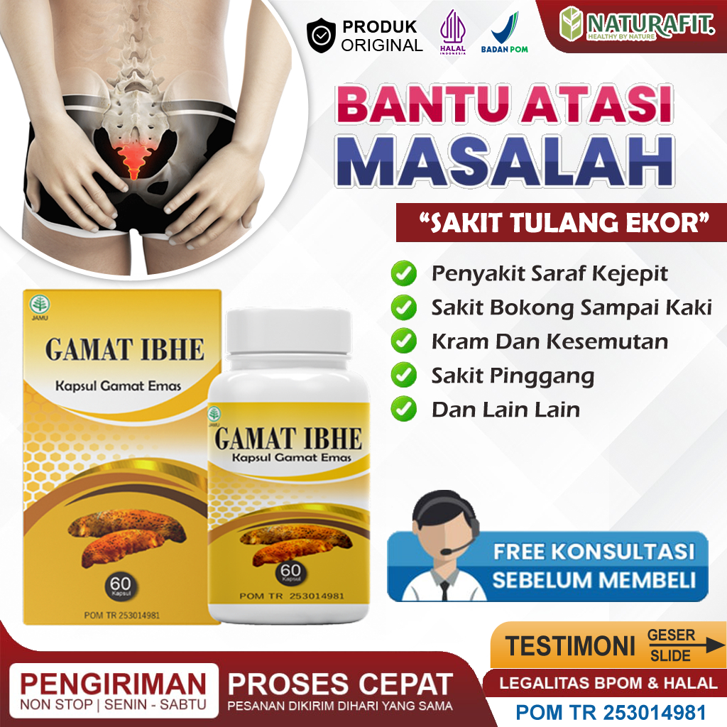 Obat Syaraf Tulang Ekor Kejepit Paling Ampuh Sciatica Skiatika Nyeri atau Sakit Tulang ekor Retak Sa