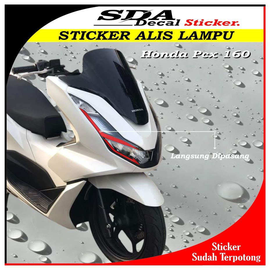 Stiker Alis Lampu PCX 160 | Stiker Lampu Alis PCX 160 Terbaru