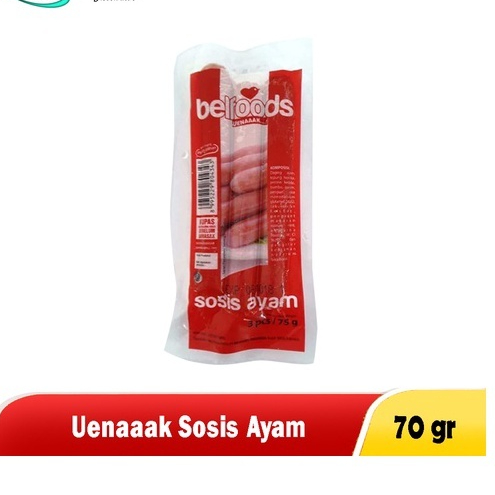 Belfoods sosis ayam 70gr isi 3