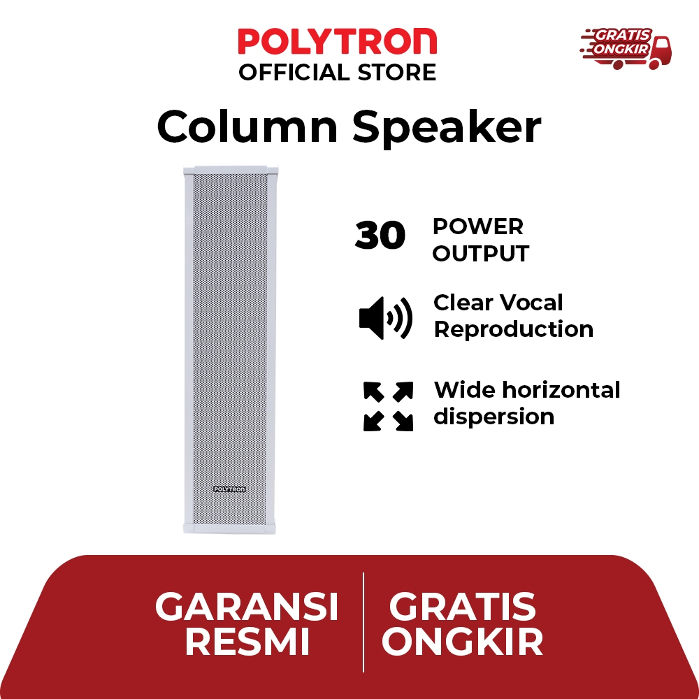 Polytron Column Speaker  - Speaker Dinding Column PPB L05A30