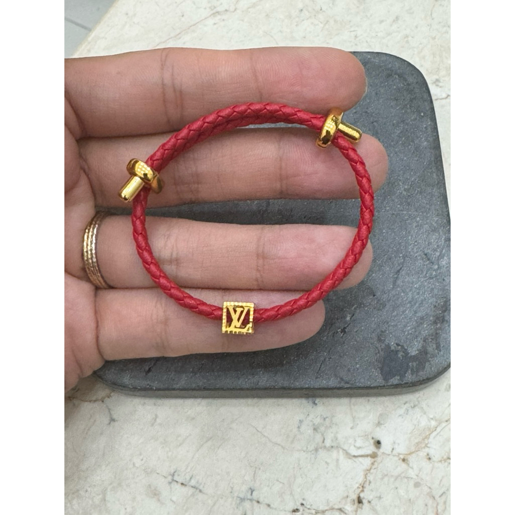 gelang tali variasi emas asli kadar 875/20 karat