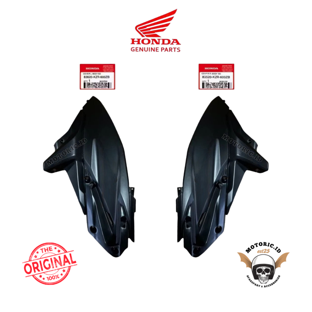 Motoric.id - Cover Body Side Cover Sambungan Body Samping Vario 125 Old Vario Techno 125 KZR Origina
