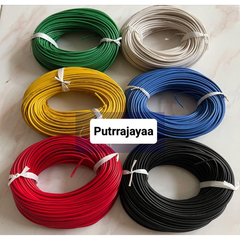 Kabel Awg 22 Serabut Tembaga 50m / Kabel Awg22 Serabut 50 meter