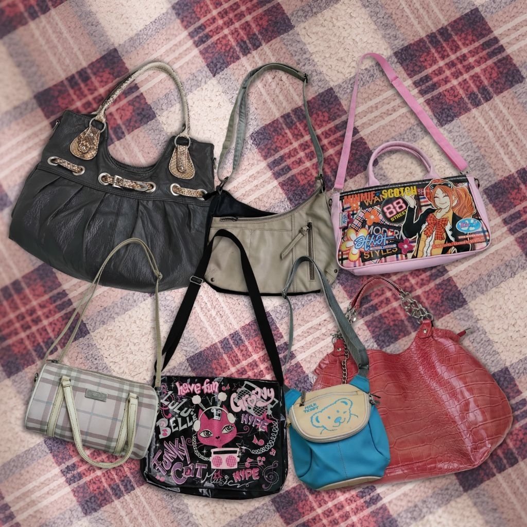 y2k bags • sling bag • totebag vintage • tas perempuan murah • shoulder bag • tas second branded loo