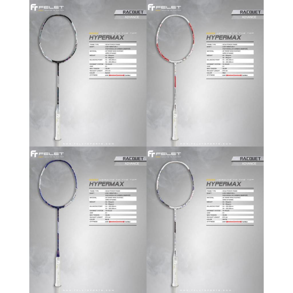 Raket Badminton / Badminton Racket FELET HYPERMAX ORIGINAL