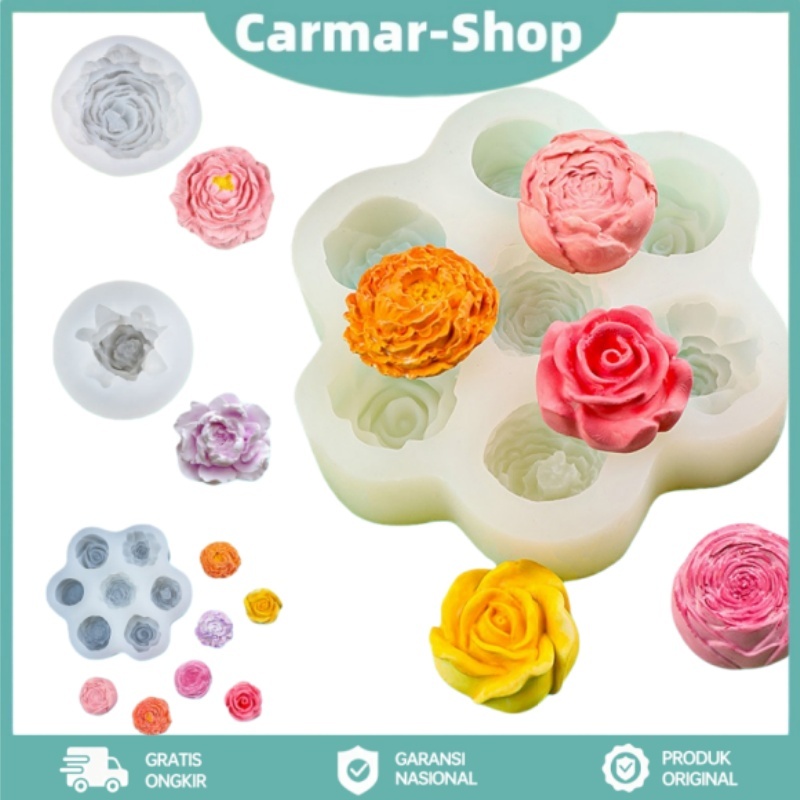 DIY Melati Cetakan Puding 3d Silikon Bunga Cetakan Penyebar Aroma Bunga Cetakan Jelly Cetakan Puding
