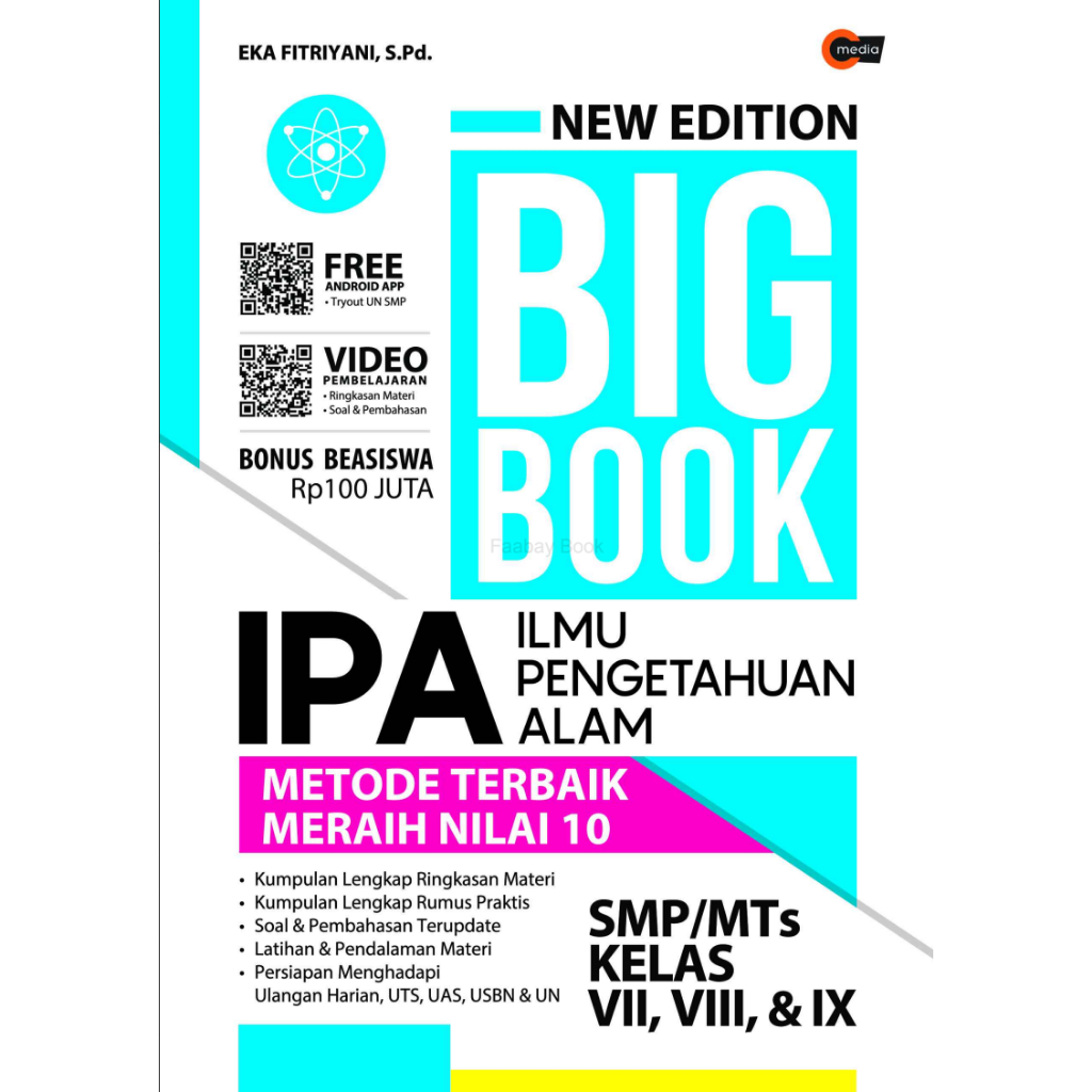 BIG BOOK IPA ILMU PENGETAHUAN ALAM METODE TERBAIK MERAIH NILAI 10 SMP/MTS KELAS VII, VIII, & IX - Ek