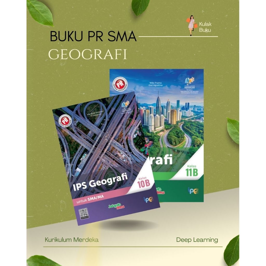 Buku PR Geografi SMA Kelas 10 11 12 Semester 1 & 2 Kurikulum Merdeka Intan Pariwara Edisi Baru