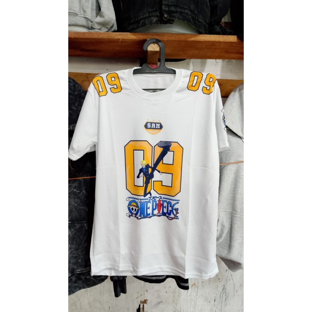 kaos jersey angka  pria wanita