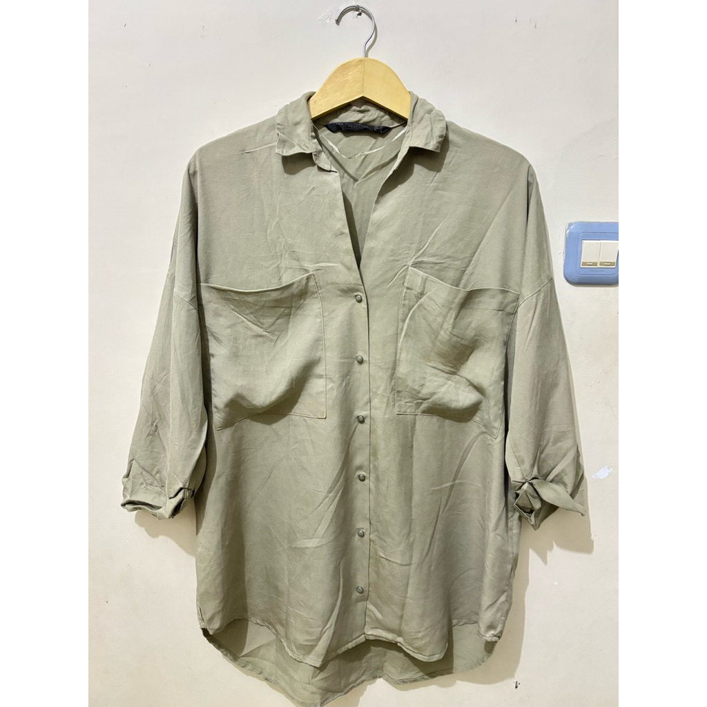 Kemeja ZARA Army ORIIIII