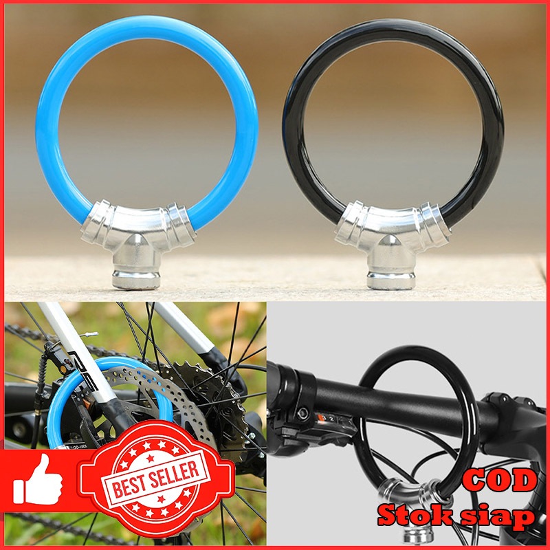 COD Kunci Cincin Sepeda Anti Maling Kunci Rantai Sepeda Tahan Air Kunci Sepeda Gunung Anti Geser Gem