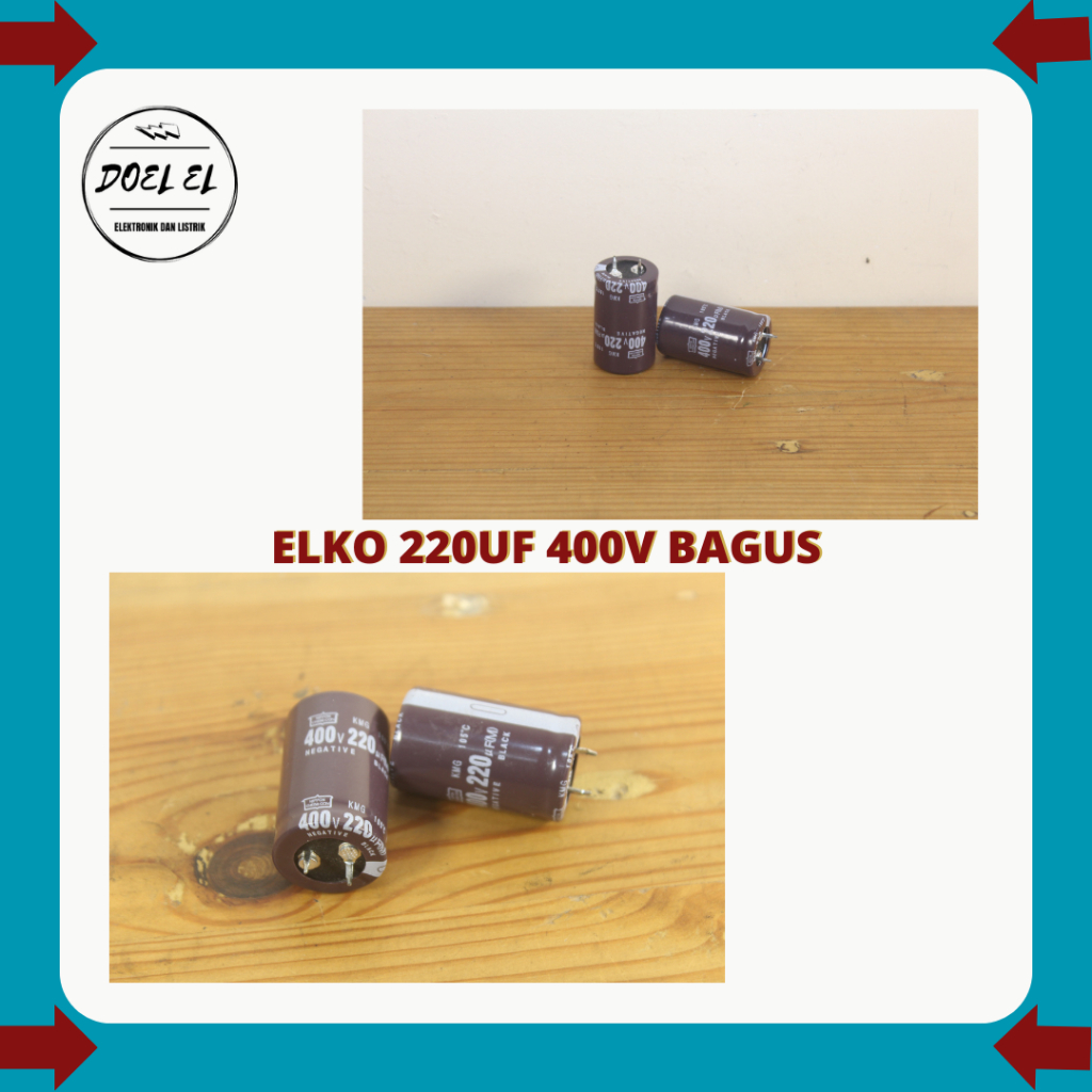 KAPASITOR ELKO 220UF 400V BAGUS | ELKO 220 UF 400 V