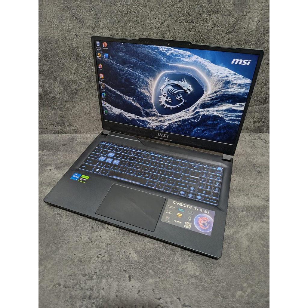 MSI Cyborg 15 A12UCX Intel Core i5-12450H RAM 16GB SSD 512GB RTX 2050 15"inch FHD IPS – Laptop Gamin