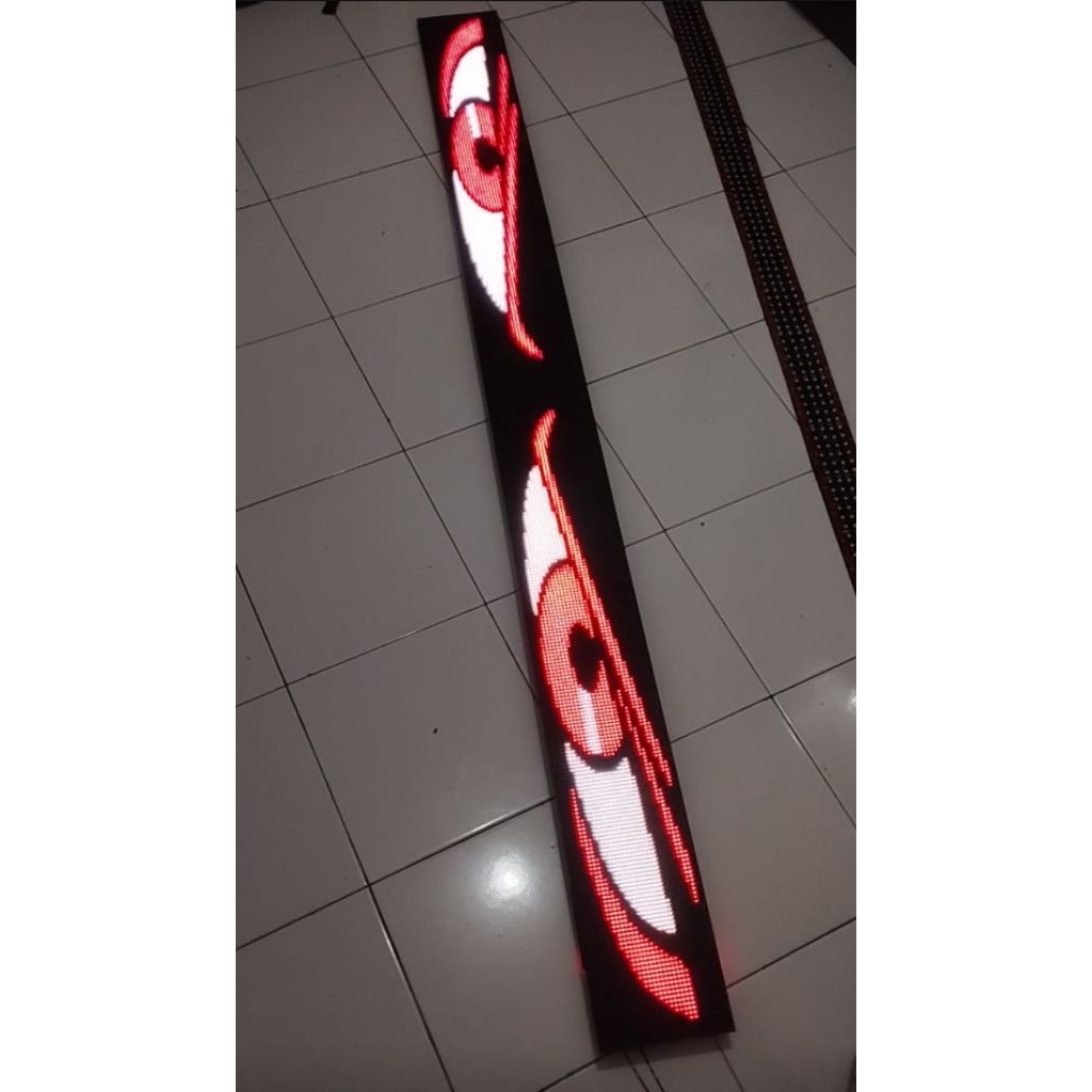 Running Text P5 Strobo mata slim rgb full colour 12/24v mobil elf truk bus
