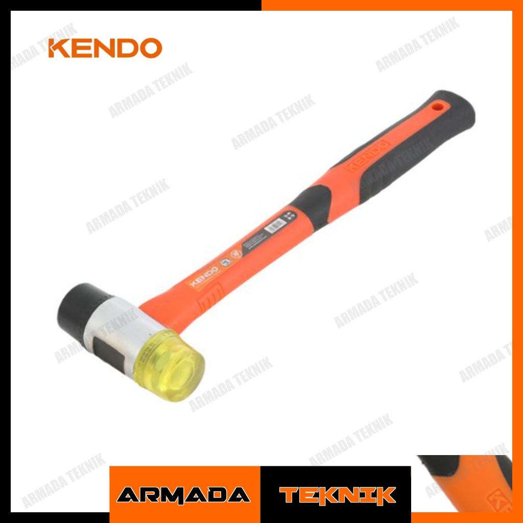 Kendo Palu Karet Acrylic 35 mm Kepala Plastik Transparan Anti Bekas