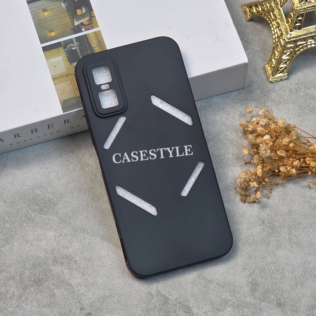 Case Infinix GT 30 Infinix GT 30 Pro Softcase Candy Macaron Square Black Polos Case Infinix GT 30 In