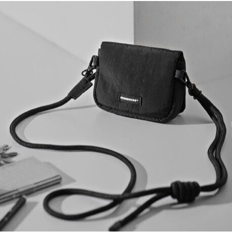 Starbucks Mini Crossbody Pufflet Bag Tas Sling Bag Maroon Black Denim Blue Sling