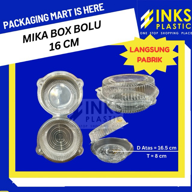 MIKA BOX BOLU 16 CM CHIFFON CAKE CIFON 16CM