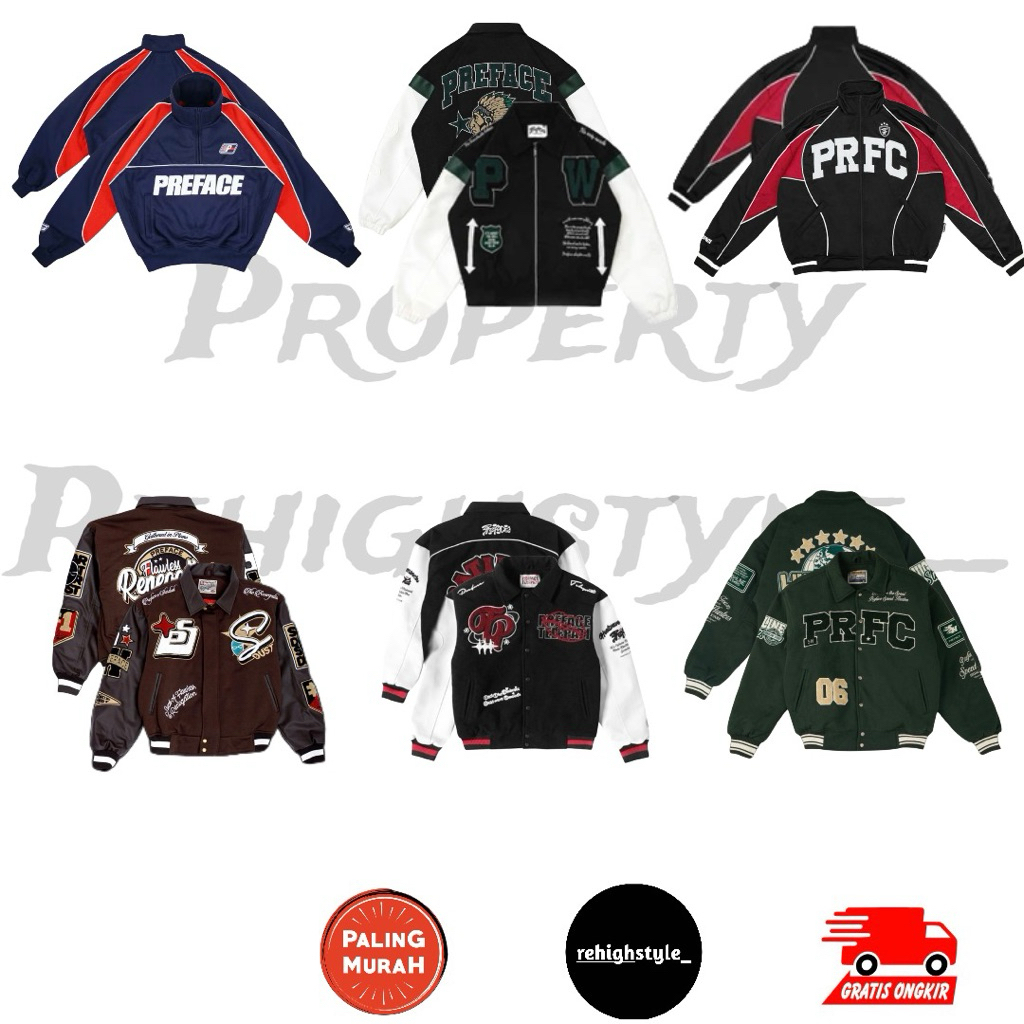 JACKET PREFACE BLUEFORM HALF ZIP / VARSITY WILlDRIVEN / TRACK REDFLARE / VARSITY FLAWLESS / PREFACE 