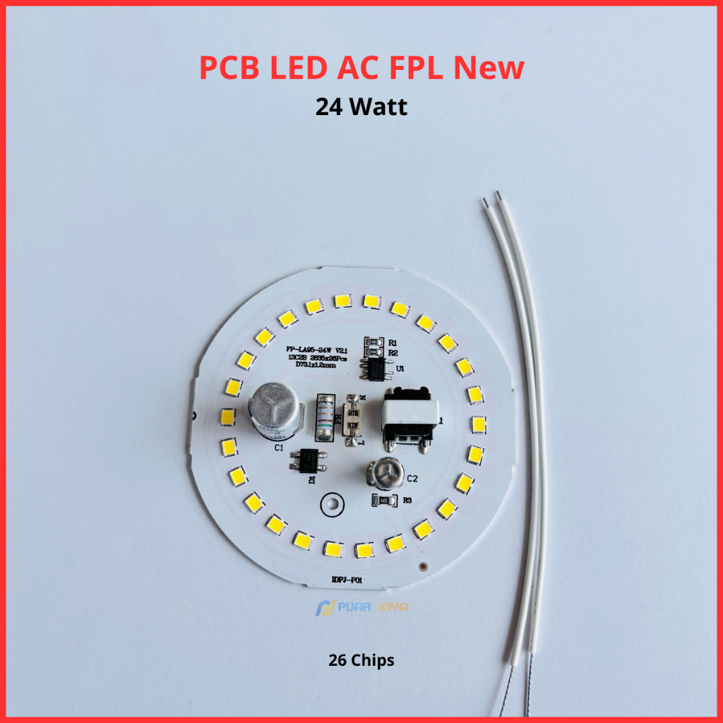 PCB Led AC FPL New 24 watt Diameter 73mm Mesin Lampu Led 24W Modul Lampu LED 24watt