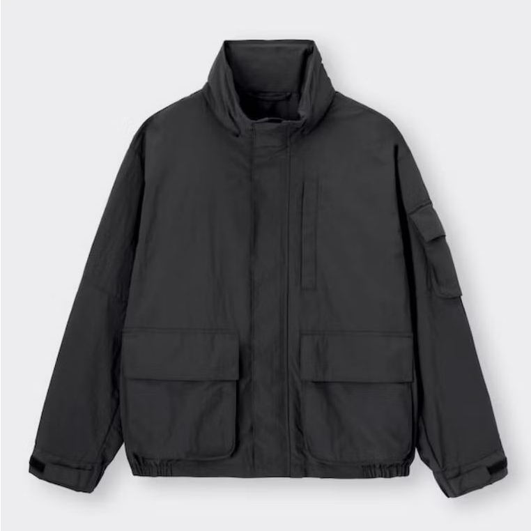 GU Uniqlo Oversized Blouson Stand Collar Jacket