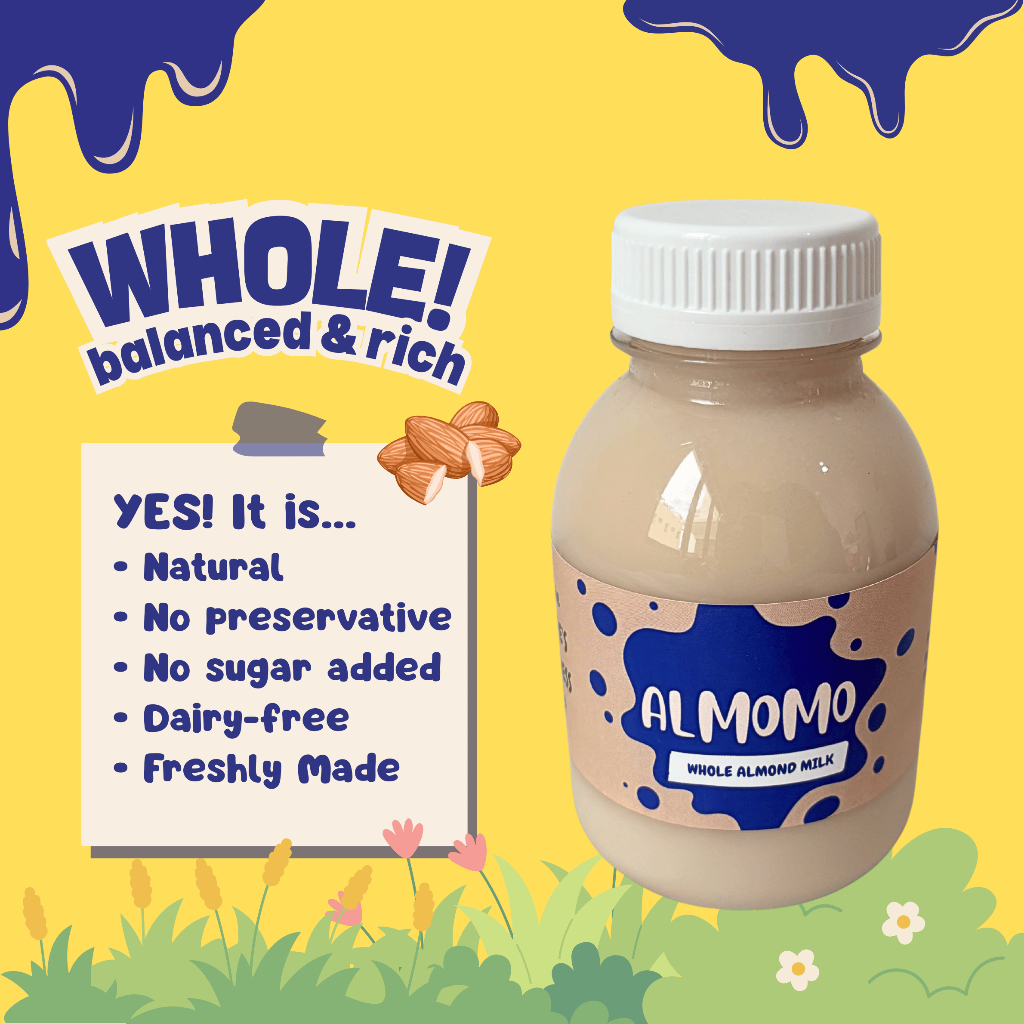 Almomo Whole Almond Milk | Natural Dairy Free