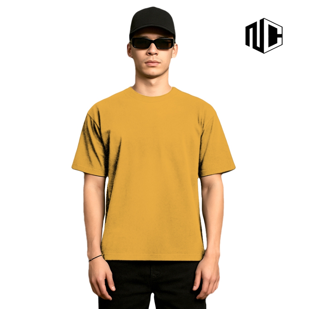 Niftycloth Kaos Polos Pria Wanita - Kuning Mustard