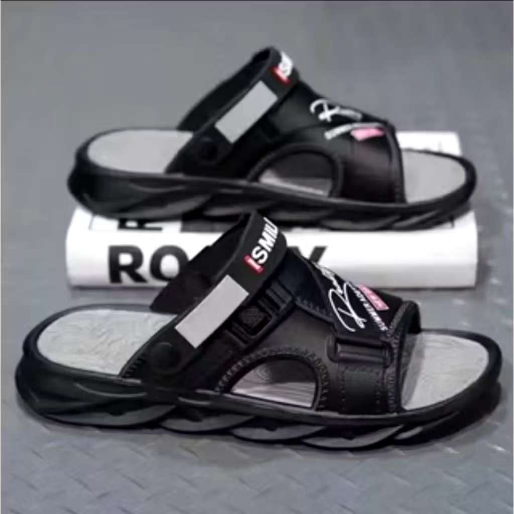 Sandal Pria Korea EVA Nyaman Import Premium Sandal Pria Keren Nyaman Anti-Slip Sandal Pria Karet